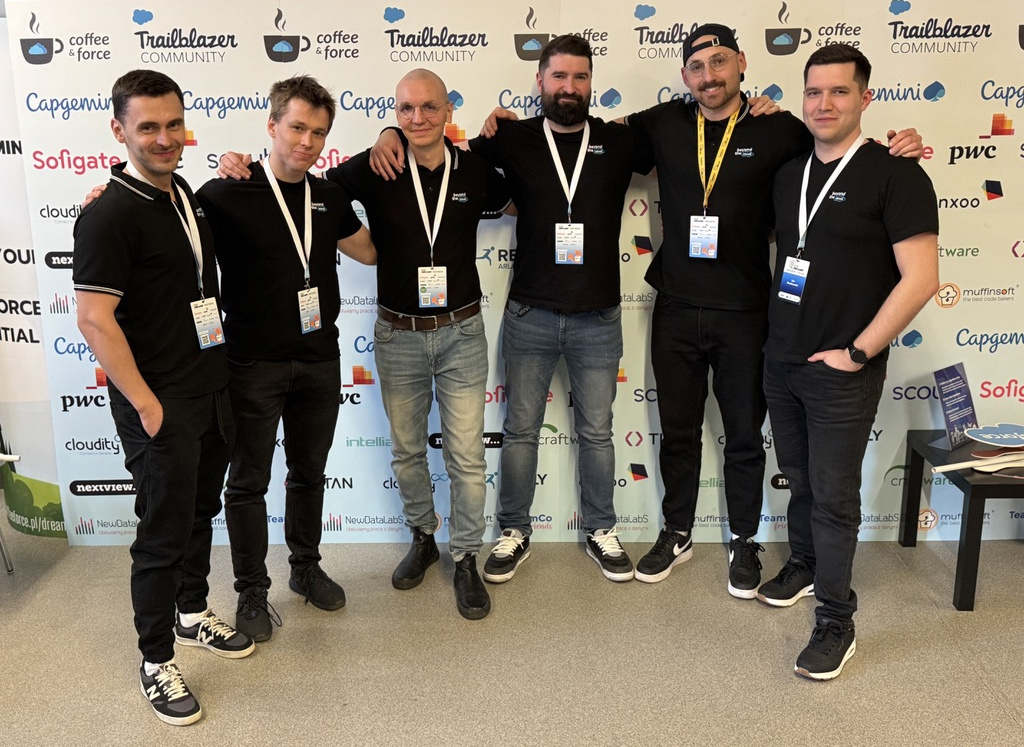 Beyond The Cloud team at a Salesforce community event